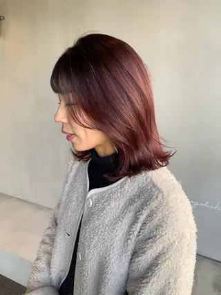 ミディアム カラー ブリーチ/アレンジ 天満/chihiroのヘアスタイル