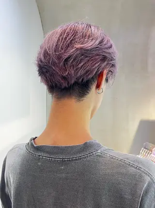 ショート カラー メンズ 友輝 /札幌美容師のヘアスタイル