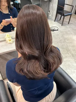 セミロング 韓国レイヤー🤍 髪質改善seriraのヘアスタイル