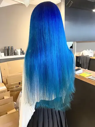 ロング カラー daiki 原宿のヘアスタイル