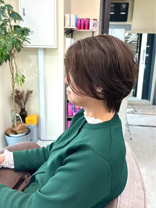 ショート カラー 桜木町2分/くびれ /ボブ/ナチュラルのヘアスタイル