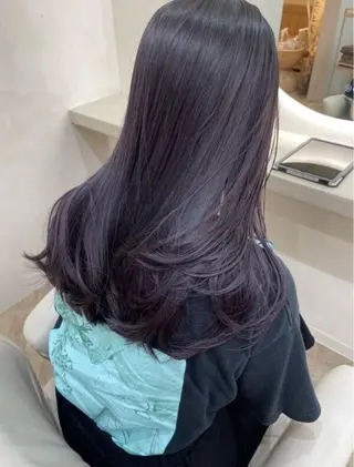 セミロング カラー LUVISM Ayakaのヘアスタイル