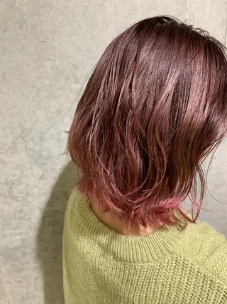 ミディアム カラー Produce with SALON VILLAGE所属・メッシュパーマ職人/ 窪田 優也/ツイスパのヘアスタイル