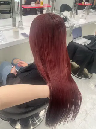 ロング カラー 💗トレンド暖色ヘア Natsumi 💗のヘアスタイル