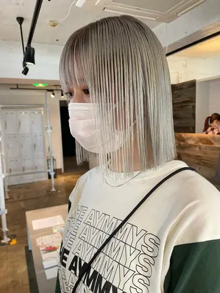 ミディアム カラー 実力派スタイリストの 完全無料パーマのヘアスタイル