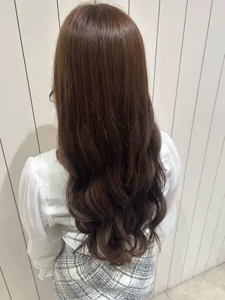ロング カラー 福田 愛友のヘアスタイル