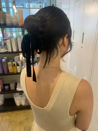 ロング 鈴木 奈波のヘアスタイル