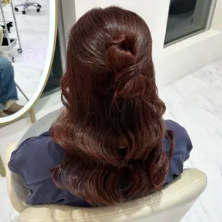 セミロング Ayu🍯/名駅/ブ リーチカラー/ヘアメのヘアスタイル