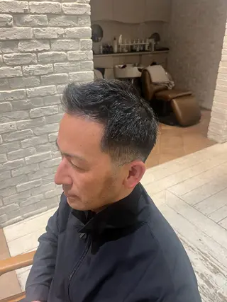 ショート メンズ BLUE       hair＆Life所属・メンズ特化 山崎  蓮のヘアスタイル