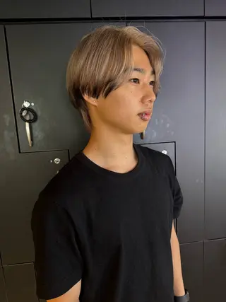 ショート メンズ 🦄垢抜けボブ特化× 暖色カラー未来🦄のヘアスタイル
