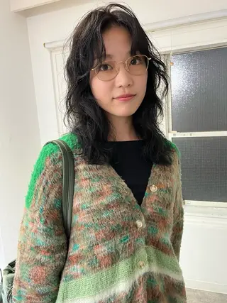 セミロング カラー パーマ 金井京介/レイヤー /ボブパーマのヘアスタイル