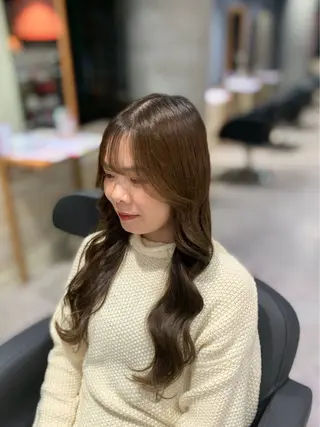 ロング shes茶屋町アリサ 🎀顔周り×韓国風のヘアスタイル