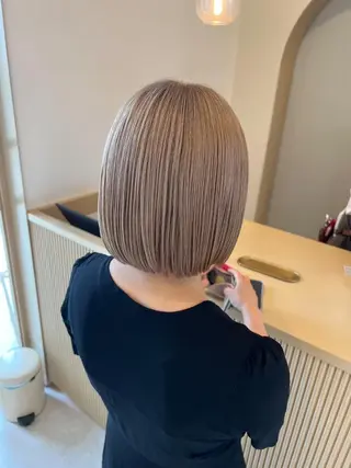 ショート ベージュカラー 新潟/万代/井上佑のヘアスタイル