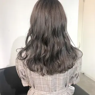 セミロング カラー 榎園 由美のヘアスタイル