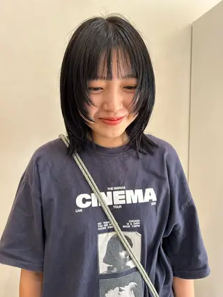 セミロング ボブ/透明感カラー 🧸YUI❤️のヘアスタイル