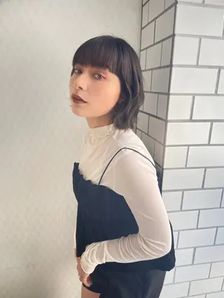 ショート 朝尾 愛花のヘアスタイル