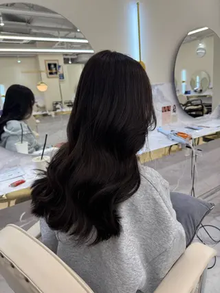 ロング カラー 韓国ヘア🇰🇷艶 カラー/sakuraのヘアスタイル