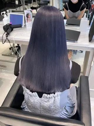 ロング カラー パーマ ヘアアレンジ メンズ キッズ ネイル マツエク・マツパ アイブロウ 🎀韓国スタイル YURINA🎀のヘアスタイル