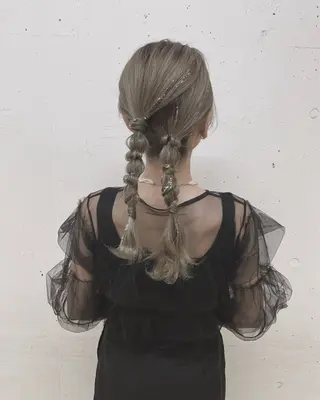 ミディアム ヘアアレンジ 髪質改善/縮毛/新宿 🫧SUZUKA🫧のヘアスタイル