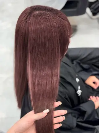 ロング カラー ヘアアレンジ 🫧🎀うる艶暖色 🏹Nanako🎀のヘアスタイル