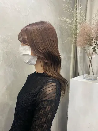 ロング カラー 佐伯 鼓乃美のヘアスタイル