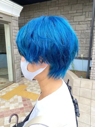 ショート カラー カラースペシャリスト ・齊藤 羽瑠輝のヘアスタイル