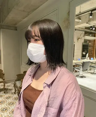 ミディアム 原 菜帆のヘアスタイル