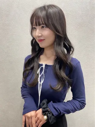 ロング カラー 韓国風カラー✄ カズホのヘアスタイル