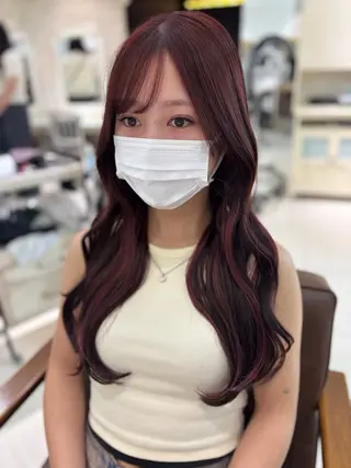 ロング 韓国カシスピンク🩰 mai🐰ྀི🤍のヘアスタイル
