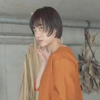 ショート タンバルモリパーマ 礒井メンキのヘアスタイル