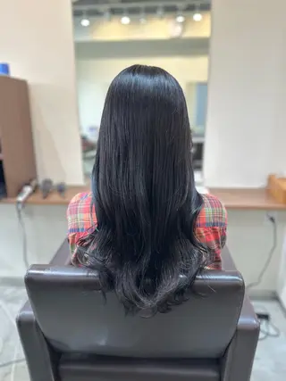 ロング カラー パーマ 縮毛矯正✨ 透明感カラー✨山下のヘアスタイル