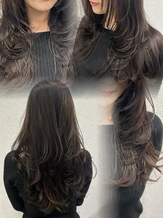 ロング CIEL 難波店所属・🎀透明感/レイヤ ー/Kotona🎀のヘアスタイル