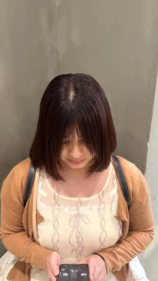 ミディアム 渋谷/切りっぱなし レイヤー/ブリーチのヘアスタイル