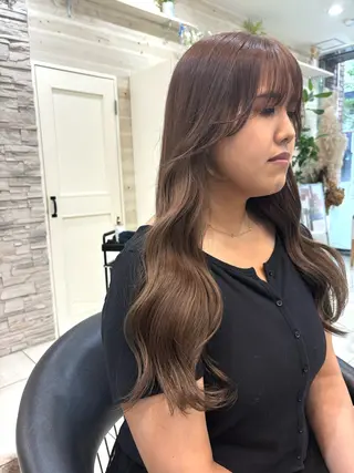 ロング カラー 韓国ヘア／艶カラー minamiのヘアスタイル