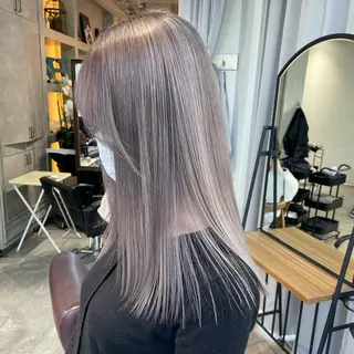 ミディアム カラー 透明感🎀艶髪 💞まいか🎶のヘアスタイル