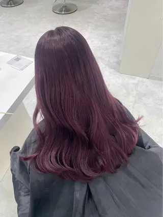 ロング カラー 透けるやわらか艶髪♡ ナチュラルストレートのヘアスタイル