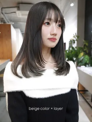 ミディアム son hair所属・葉 /透明感カラーのヘアスタイル