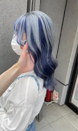 セミロング ❄️💛エクステ ブリーチ❄️yukiのヘアスタイル