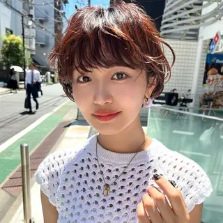 ショート パーマ ✨️今だけ無料✨️ 鶴田みなみのヘアスタイル