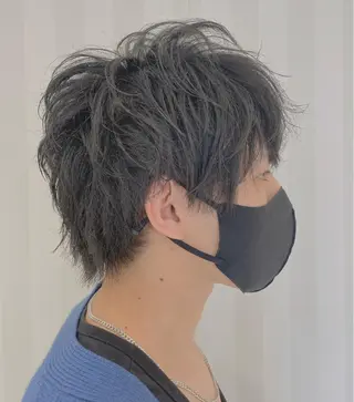 メンズ センターパート 川島爽楽のヘアスタイル
