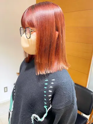 ミディアム カラー 齋藤 咲のヘアスタイル