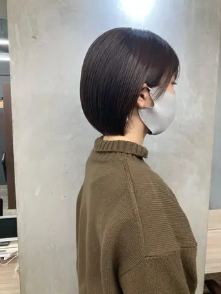 ショート カラー ブリーチ&似合せボブ 田中寛十のヘアスタイル