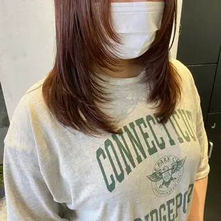 セミロング 韓国ヘア特化 💟 ララア 💟のヘアスタイル