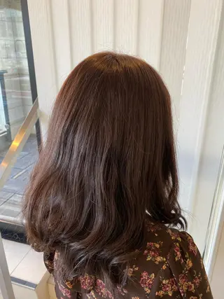 セミロング カラー 🌟縮毛矯正/ 髪質改善/髙橋🌟のヘアスタイル