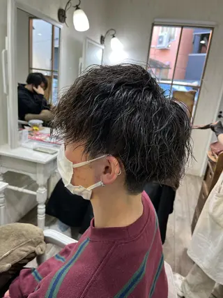 パーマ メンズ イシジマ タカナリのヘアスタイル