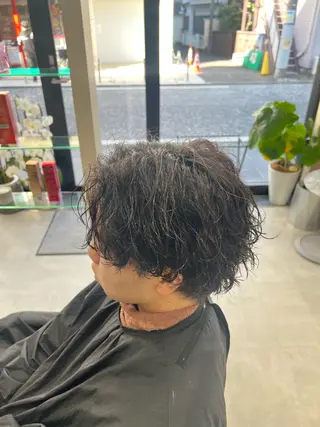 パーマ メンズ SENA 再現性 パーマと縮毛矯正のヘアスタイル