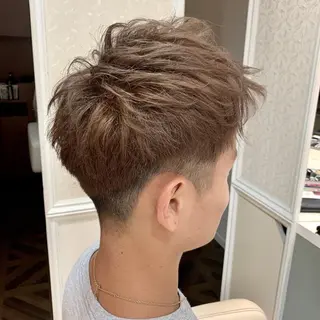 ショート メンズ 毛流れが作れる 縮毛矯正/渡部純生のヘアスタイル