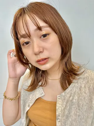 ロング カラー カコ/レイヤーカット ヘアアレンジのヘアスタイル