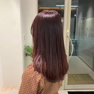 セミロング カットカラー縮毛矯正 募集／Otohaのヘアスタイル