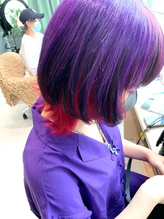 ショート カラー 立川/シールエクステ /みづきのヘアスタイル